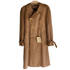 NEW Vintage Adolfo Men's Trench Coat, SZ 40R, Tan, Removable Lining, NEW W/ TAG!