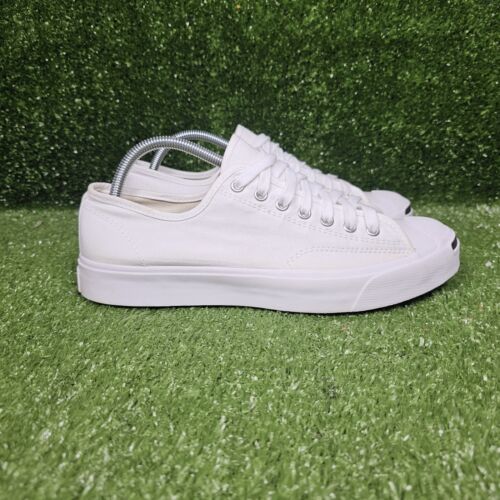 Converse Jack Purcell OX White Canvas Low Top Lace Up Casual Sneaker Mens US 9