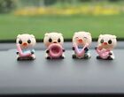 4pcs/Set Cute Small Love Pig Cartoon Car Ornament/Car Dashboard Decor gifts