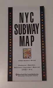 Vintage 1993 NYC Subway Map