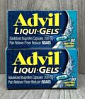 LOT OF 2 Advil 200mg Ibuprofen Liqui Gels 160 Liquid Filled Capsules EXP 05/2025