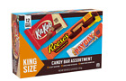 KIT KAT, PAYDAY and REESE'S Assorted Flavored King Size, Candy Variety Box, 36.8