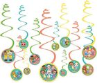 Cocomelon Baby Cute Kids Birthday Party Hanging Swirl Decorations