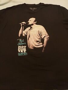 Phil Collins 2019 Double Sided Still Not Dead Yet Live Tour shirt, Black, XLarge