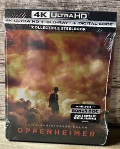 Oppenheimer 4K UHD + Blu-Ray - Digital - Collectible Steelbook Walmart Sealed