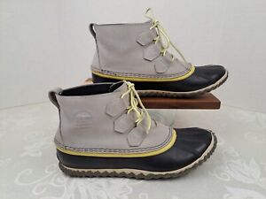 SOREL Out N About Duck Ankle Boots Grey Waterproof NL2339-081 Womens Size 10