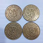 4 Chuck E Cheese 2008 Tokens Where Kids Can Be A Kid Retro Video Gaming Coins