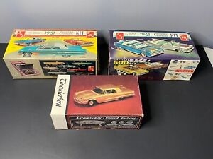 Vintage Lot Of (3) 1960’s Model Kits - Partially Built AMT + Customizing