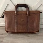 Vintage Coach Embassy Briefcase Bag Brown Soft Weathered Rugged Leather USA