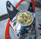 Hot Lady Liberty Coin Shovelhead Evo Brass Points Timing Cover Harley Davidson