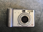 Canon Powershot A70 3.2MP Digital Camera Point & Shoot Silver Tested Works Read