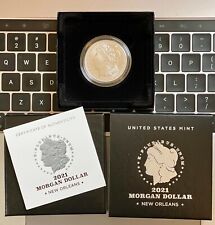 2021 Morgan Silver Dollar with NEW ORLEANS O Privy Mark 21XD +Box & COA IN HAND