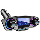 Bluetooth 4.0 FM Transmitter 1.3in LED Screen For Car Wireless Bluetooth FM 2USB (For: 2016 Acura MDX)