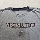 Virginia Tech Hokies VT VA Gray Short Sleeve Tee T-Shirt Adult Mens Size 2XL XXL