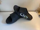 OOFOS Sport flex Recovery Slides Black Comfort slides Sandals men’s size 10