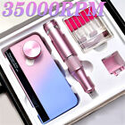 Professional 35000RPM Rechargeable Electric Nail Drill File Manicure Machine NEW
