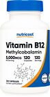 Nutricost Vitamin B12 (Methylcobalamin) 5000mcg, 120 Capsules - Non-GMO