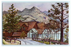 Postcard CO Boulder Colorado Flagstaff House Restaurant Flagstaff Mountain