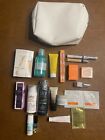 20 Pc High End Skin Care Makeup Hair Fragrance Lot Full Size Travel Sizes W Bag