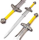 Handmade Conan Atlantean Sword 1095 Carbon Steel Brass Fittings, Viking Sword Ax