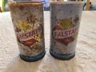 2 Falstaff 12 Oz. Steel Zip Tab Beer Cans
