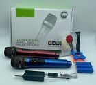 Wireless Microphone Karaoke Microphone With DC-DC Boost Blue & Red Tested