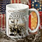 Nathan Bedford Forrest Monument 15-ounce American Civil War themed coffee mug