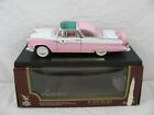 Road Legends 1/18 Diecast Pink & White 1955 Ford Fairlane Crown Victoria #92138