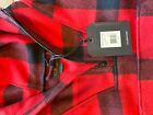 Filson Mackinaw Wool Anorak Red Black - Mens Large New - Made In USA - Limited