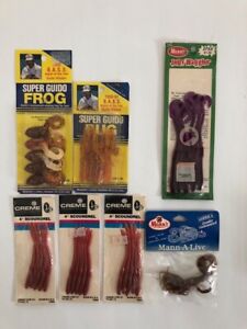Vintage Creme - Mann's - Super Guido Fishing Lures New Old Stock Lot of 7