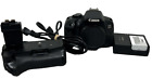 Canon EOS 650D BODY  W APETURE BP-E8 2 BATT AND CHARGER