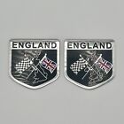2X England Racing Flag Car Emblem Badge English UK Sticker 2