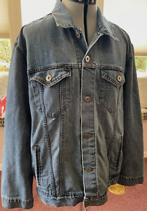 Levi Strauss Signature Gold Label Men's Denim Jacket Size XL Blue Jean Trucker