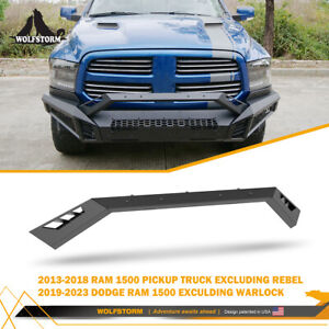 Front Bumper Bull Bar For 2013-2018 Dodge Ram 1500 Pickup Grille Guard Kit Black
