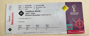 FIFA Qatar 2022 Match# 58 Croatia Vs Brazil World Cup Ticket Category 1