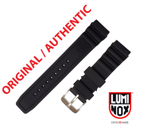 Original Luminox Watch Band 22mm 3000 3100 3200 3400 3600 8400 8800 BLACK SILVER