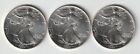 New ListingLot 3  1992 American Silver Eagle Coin Brilliant Unc 1 Oz $1 Dollar Liberty
