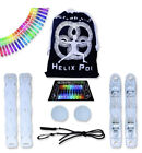 Helix Poi - UltraPoi LED Poi Set - Best Light Up Glow Poi - Flow Rave Dance Toy