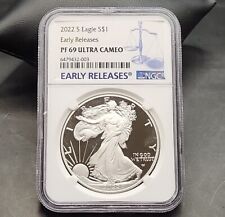 2022-S Proof $1 American Silver Eagle NGC PF69 Ultra Cameo First Releases