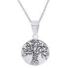 Flourishing Tree Of Love Life Pendant Pendant Necklace Solid 925 Sterling Silver