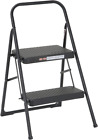 Cosco Two Step Household Folding Stool 1 Pack, Black