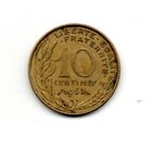 1967 FRANCE 10 CENTIMES REPUBLIQUE FRANCAISE CIRCULATED COIN #FC1511 FREE S&H!