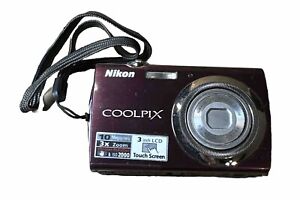New ListingNikon Coolpix S230- 10.0MP Digital Touchscreen Camera Plum - UnTested