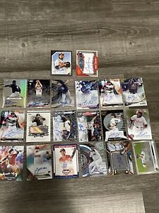 Huge Sports Card Lot 100 Cards Auto, Serial Numbered, Rookies, Bowman First