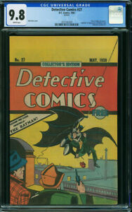 Detective Comics #27 CGC 9.8 1984 1st Batman! Oreo Reprint! WHITE N12 399 cm