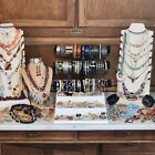 Huge Vintage to Mod Costume Jewelry Lot 158 Pieces Designer Signed and Unsigned