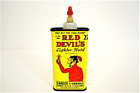 Vintage RED DEVIL'S Lighter Fluid Can 4 Fluid Oz.