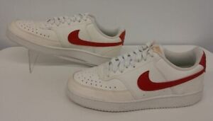 Nike Women's Court Vision Low NN Summit White Red Size 8 Shoes