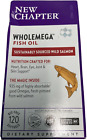 New Chapter Wholemega Fish Oil Supplement 120ct Exp1/26 #0038