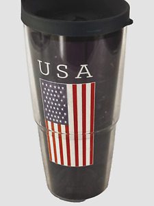 Tervis AMERICAN FLAG 24 Oz Tumbler With Lid Hot Cold New Gift USA Made